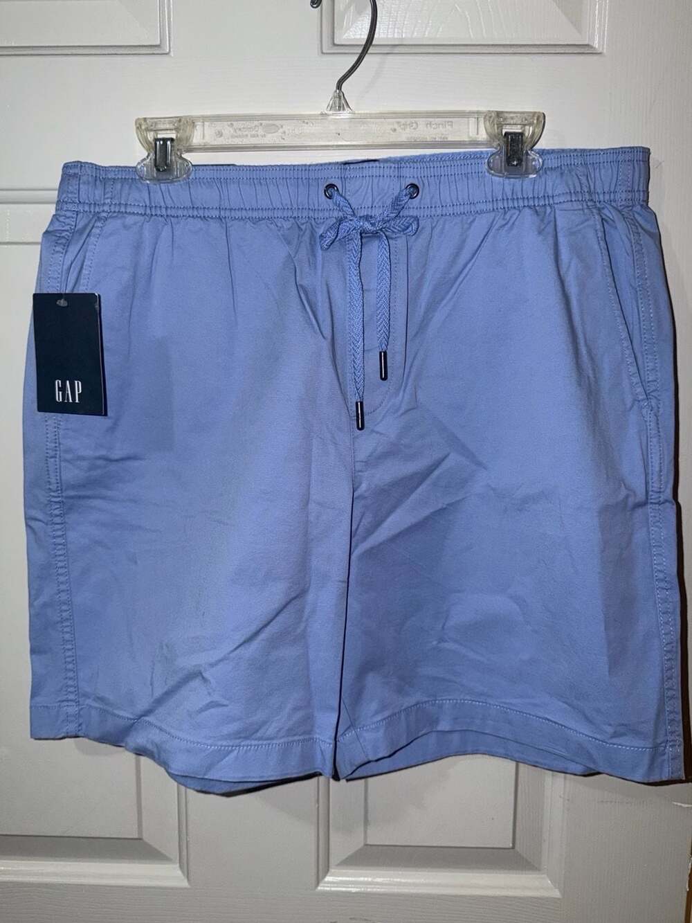 Gap Men's Stretch Twill Pull On Shorts Large Blue